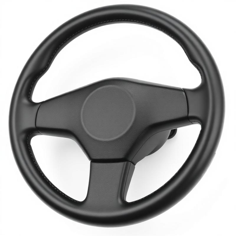 Couvre-volant cuir noir